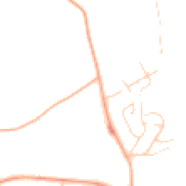 Daytime road noise heatmap for PE34 4FN
