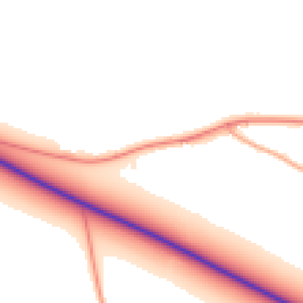Daytime road noise heatmap for PE34 4HE