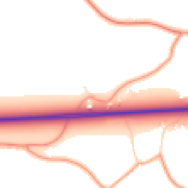 Daytime road noise heatmap for PE34 4HR