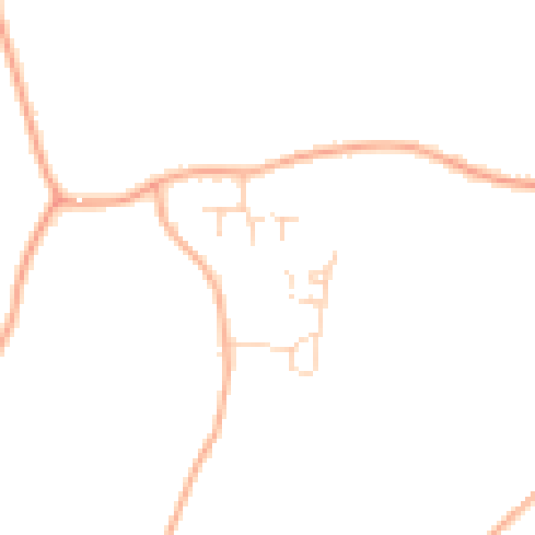 Daytime road noise heatmap for PE34 4LU