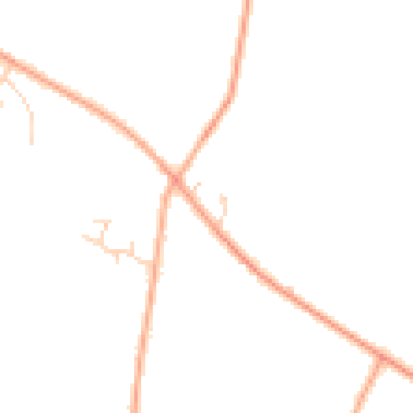 Daytime road noise heatmap for PE34 4QX