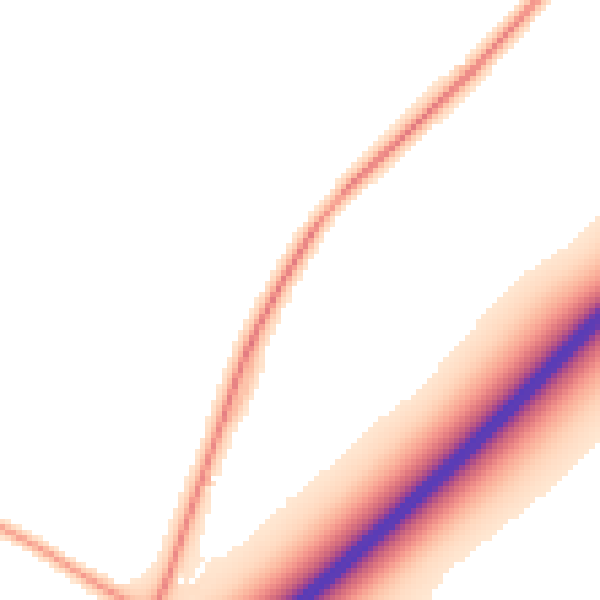Daytime road noise heatmap for PE34 4RU