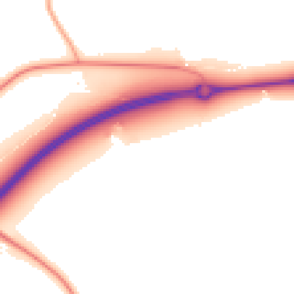 Daytime road noise heatmap for PE34 4SB