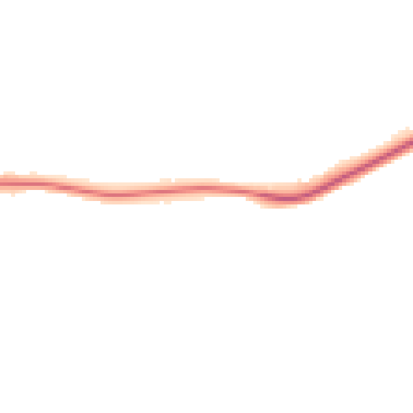 Night-time road noise heatmap for PE38 0BS