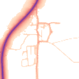 Daytime road noise heatmap for PE38 0HE