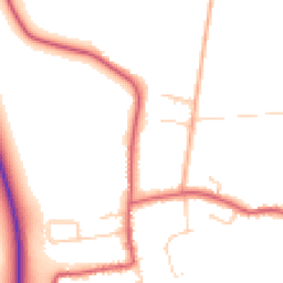 Daytime road noise heatmap for PE38 0HU