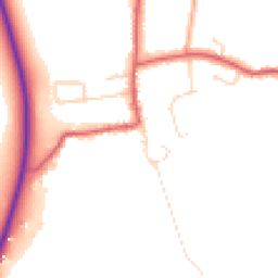 Daytime road noise heatmap for PE38 0NT