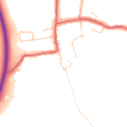 Daytime road noise heatmap for PE38 0PB