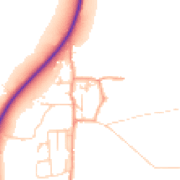 Daytime road noise heatmap for PE38 0QE