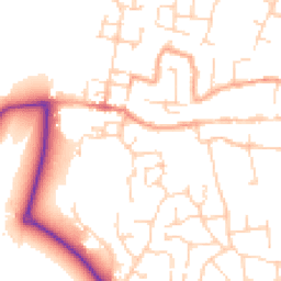 Daytime road noise heatmap for PE38 9GP