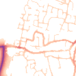 Daytime road noise heatmap for PE38 9JB