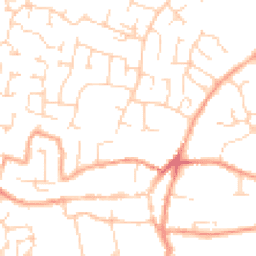 Daytime road noise heatmap for PE38 9PD