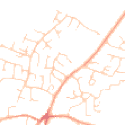 Daytime road noise heatmap for PE38 9PS
