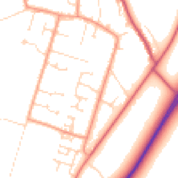 Daytime road noise heatmap for PE6 0AE