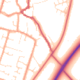Daytime road noise heatmap for PE6 0AZ