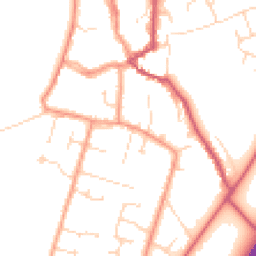 Daytime road noise heatmap for PE6 0BH