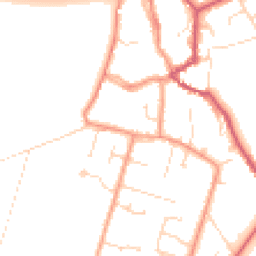 Daytime road noise heatmap for PE6 0BJ