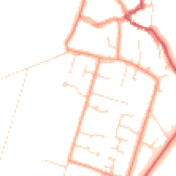 Daytime road noise heatmap for PE6 0BN