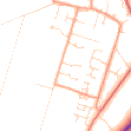 Daytime road noise heatmap for PE6 0DW