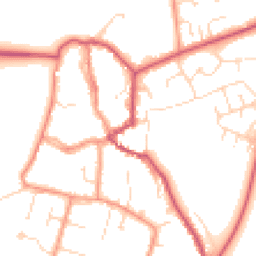 Daytime road noise heatmap for PE6 0EN