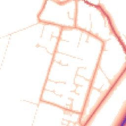 Daytime road noise heatmap for PE6 0GN