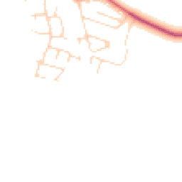 Daytime road noise heatmap for PE6 0LY