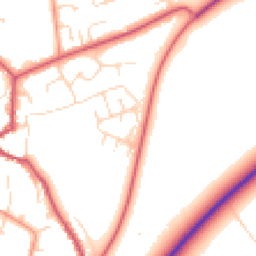 Daytime road noise heatmap for PE6 0NA