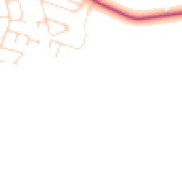 Daytime road noise heatmap for PE6 0SY