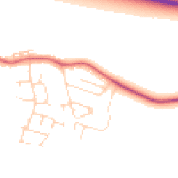 Daytime road noise heatmap for PE6 0SZ