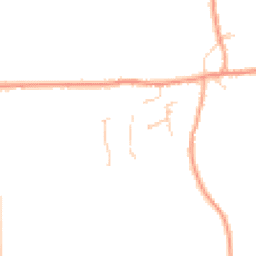 Daytime road noise heatmap for PE6 7EF