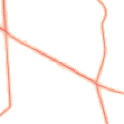 Daytime road noise heatmap for PE6 7EL