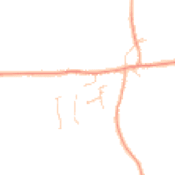Daytime road noise heatmap for PE6 7ET