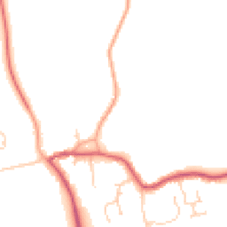 Daytime road noise heatmap for PE6 7JL