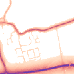 Daytime road noise heatmap for PE6 7JQ