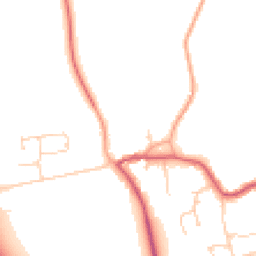 Daytime road noise heatmap for PE6 7JY