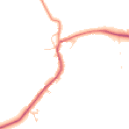 Daytime road noise heatmap for PE6 7NG