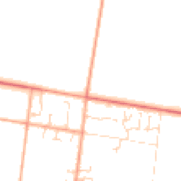 Daytime road noise heatmap for PE6 7QA