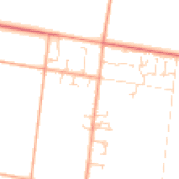 Daytime road noise heatmap for PE6 7QN