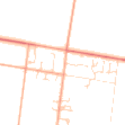 Daytime road noise heatmap for PE6 7QW