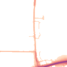 Daytime road noise heatmap for PE6 7TP