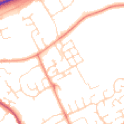 Daytime road noise heatmap for PE6 8FU