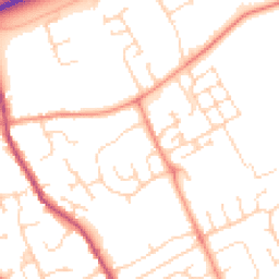 Daytime road noise heatmap for PE6 8LR