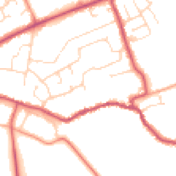Daytime road noise heatmap for PE6 8QD