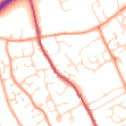 Daytime road noise heatmap for PE6 8UG
