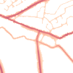 Daytime road noise heatmap for PE6 9AS