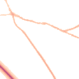 Night-time road noise heatmap for PE6 9BA