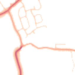Daytime road noise heatmap for PE6 9BF