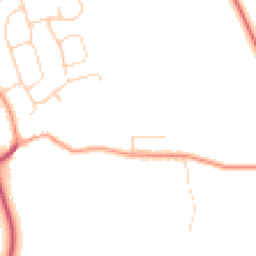 Daytime road noise heatmap for PE6 9BX