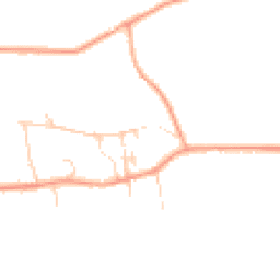 Daytime road noise heatmap for PE6 9EW
