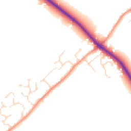 Daytime road noise heatmap for PE6 9ND